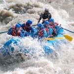 white water rafting on the kicking horse river in golden bc